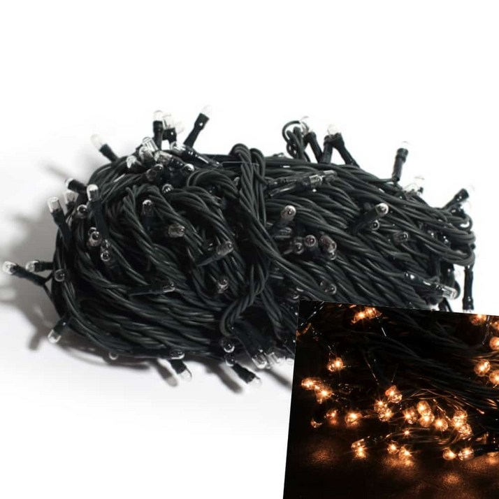 포근한잡화점 14.4M 녹색선 240구 웜색전구 240CM-270CM트리용 성탄전구 크리스마스장식