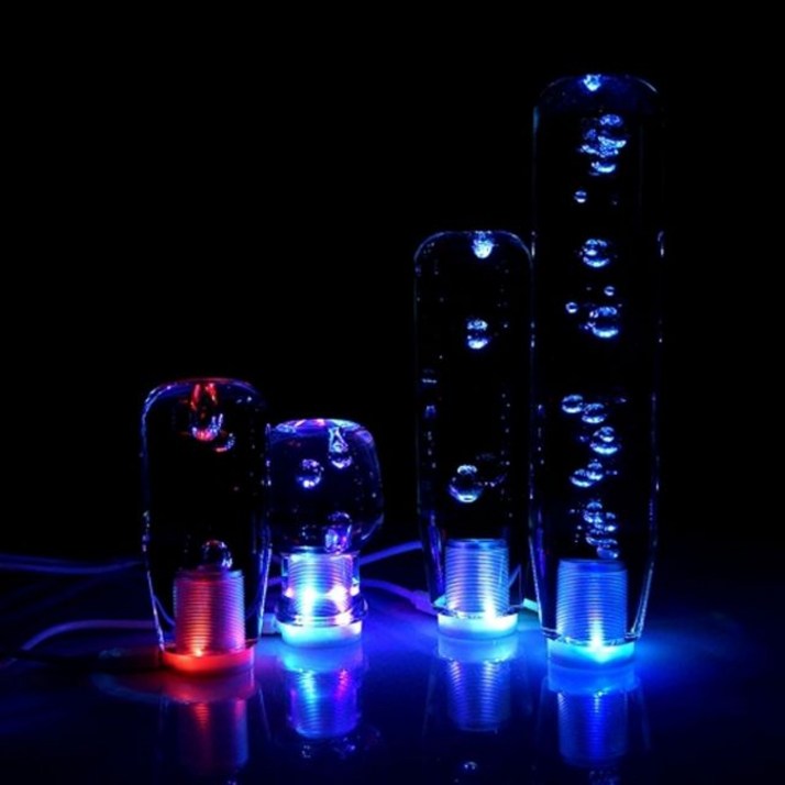 투명물방울 기어노브 기어봉 AC8 LED RGB 8cm, 8cm