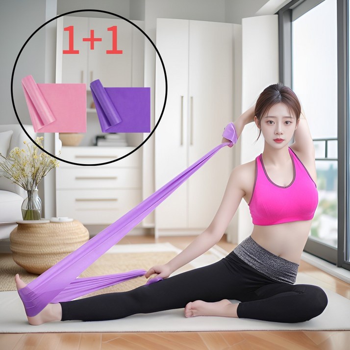 코코링하우스 요가밴드 초급용 스트레칭 2P