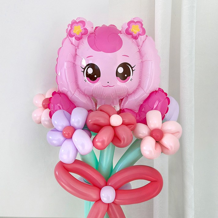 DIY 요술 풍선 하츄핑 꽃다발 by 파티아일랜드