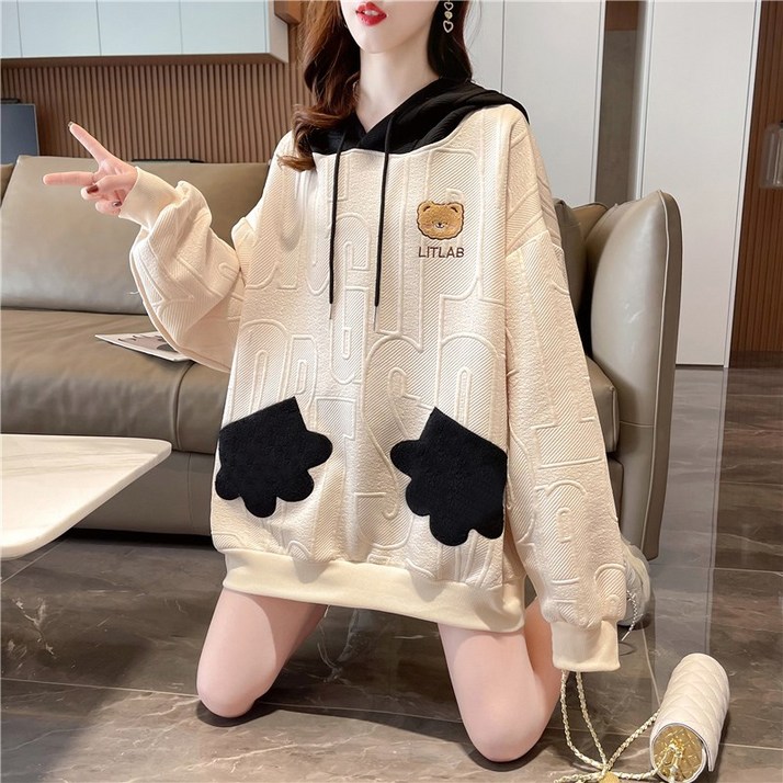 HOTLUX 여자맨투맨티 봄맨투맨 후드티 LT013