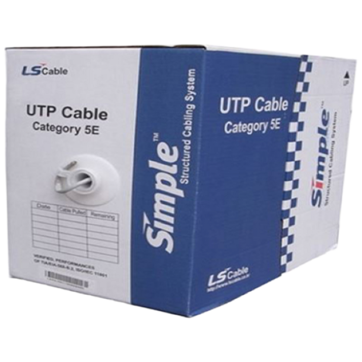 LS UTP 케이블 CAT5E 300M 랜선 회색 인터넷랜선 랜케이블, UTP케이블 CAT5E 적색, 1개