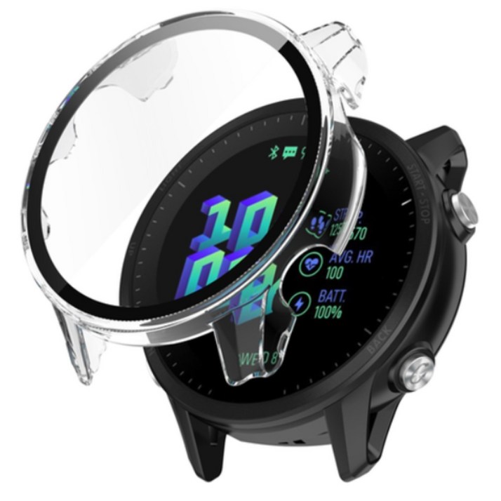 아야 1+1 어메이즈핏 GTS4/GTS4mini/GTR3 프라임 풀커버 강화유리 일체형 케이스, (1+1)투명, 2개