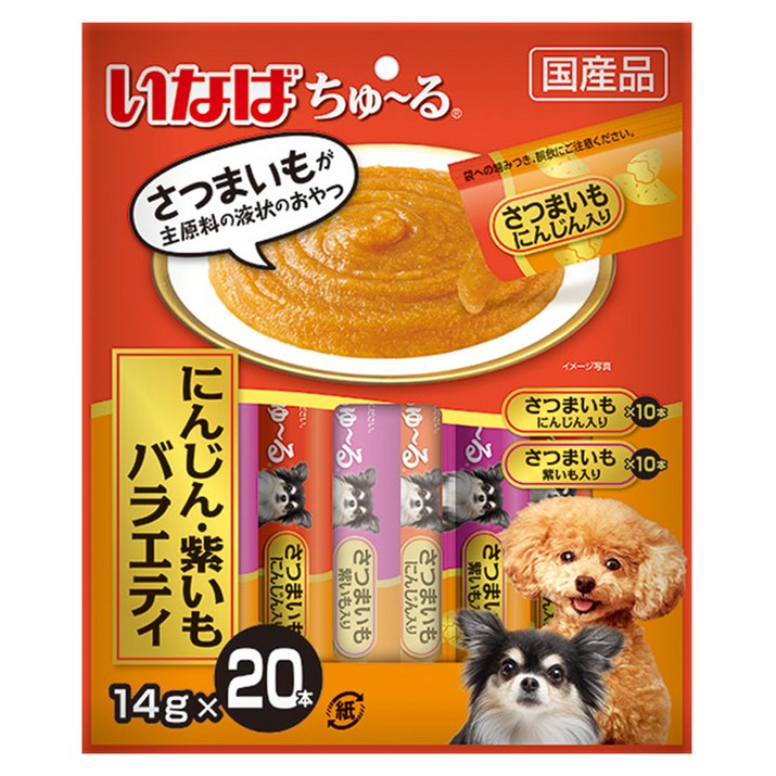 이나바 강아지 츄르 버라이어티 간식 20p DS-310