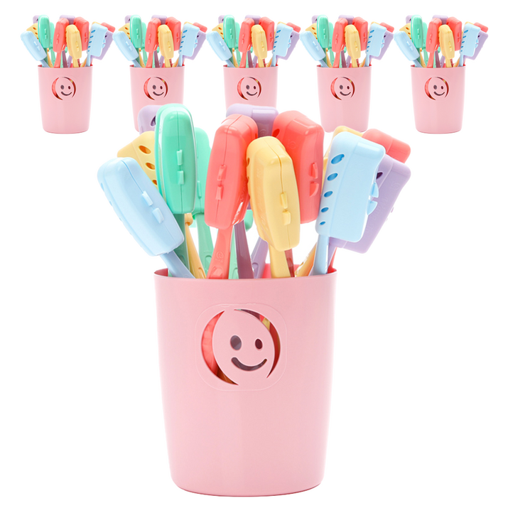 왕타 베이직 칫솔 10p + 커버 10p + 걸이 5p + 바구니 랜덤 발송, 6세트