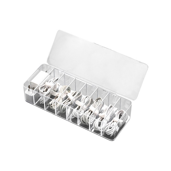구디푸디 다용도 아크릴 이어폰 USB 케이블 정리함 구디푸디 다용도 아크릴 이어폰 USB 케이블 정리함