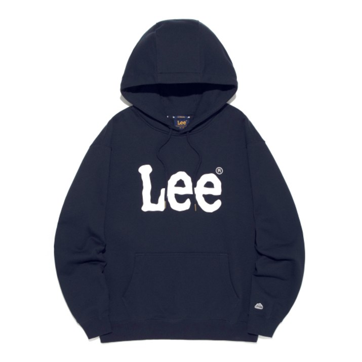 리 LEE 빅 트위치 로고 후드 티셔츠 네이비 LE2501HD01NA 728365