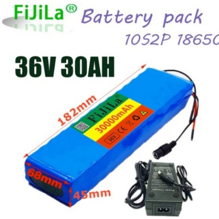 전동킥보드 배터리 10s2p 36v 30ah ebike 팩 18650 리튬 이온 500w 높은 전력 및 용량 42v 오토바이 스쿠터 충전기