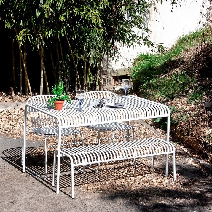 코나 빅 철제 야외용 정원 테라스 카페 야외 테이블, 올리브그린