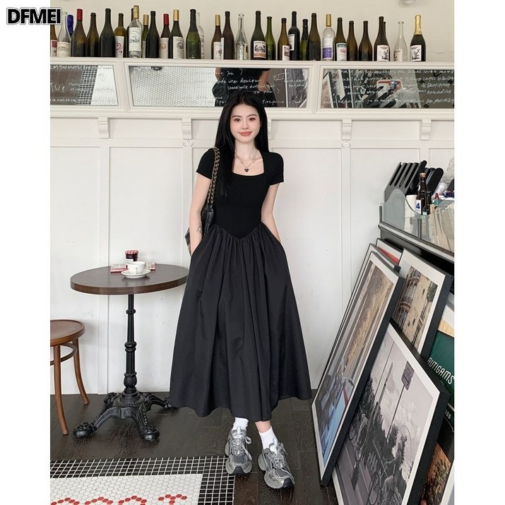 ANYOU 패션 원피스 데일리룩 여름원피스 하객룩 롱원피스 하객원피스 빅사이즈원피스