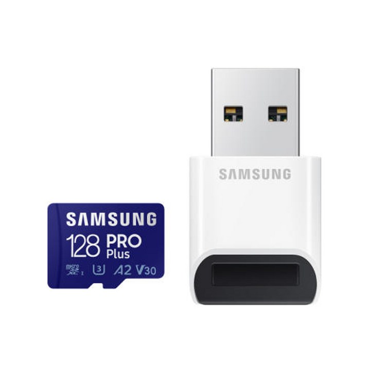삼성전자 마이크로SD카드 PRO PLUS 128GB MB-MD128KBWW 카드리더기 포함 20230710