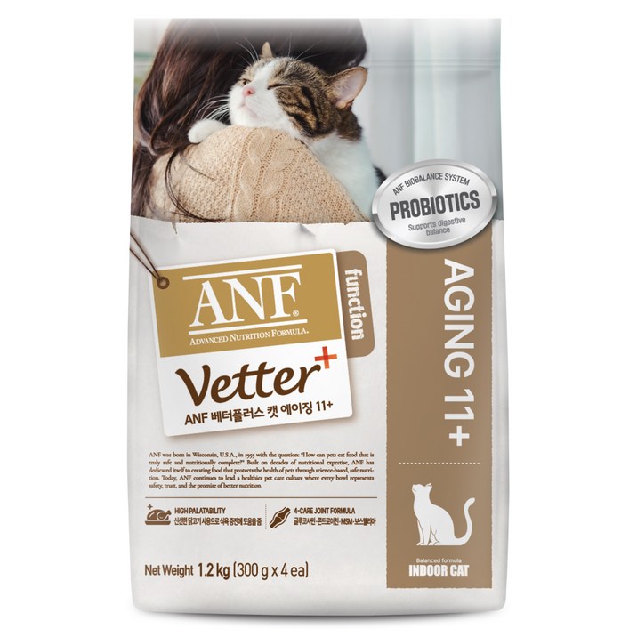 ANF 베터플러스 캣 기능성 사료 에이징 11+