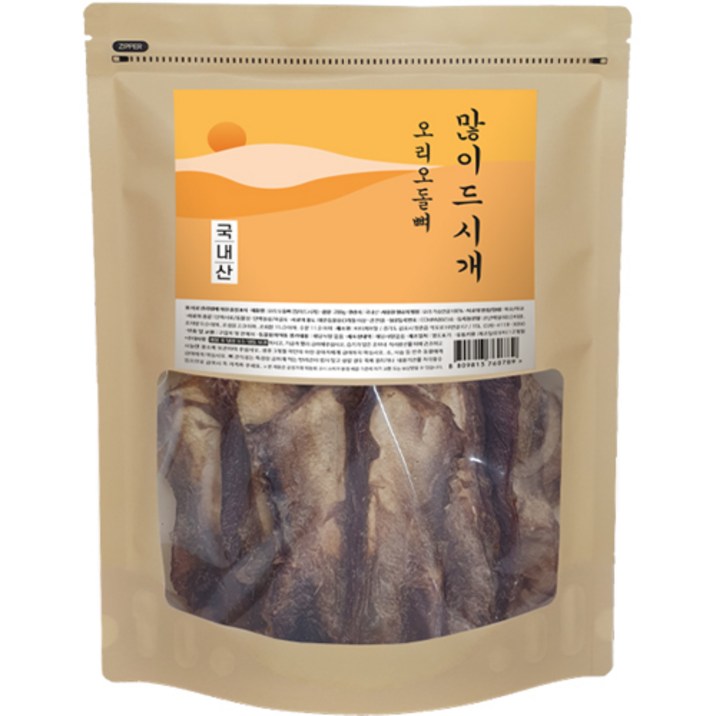 많이드시개 강아지 대용량 수제간식, 오리오돌뼈, 200g, 1개 많이드시개 강아지 대용량 수제간식, 오리오돌뼈, 200g, 1개