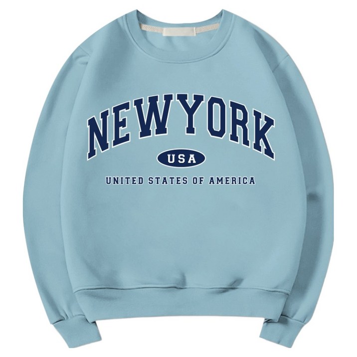 일루소 남녀공용 뉴욕USA 소프트 특양면 맨투맨