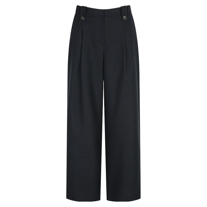 나이스클랍 여성용 밴딩 자수 포인트 턱 팬츠