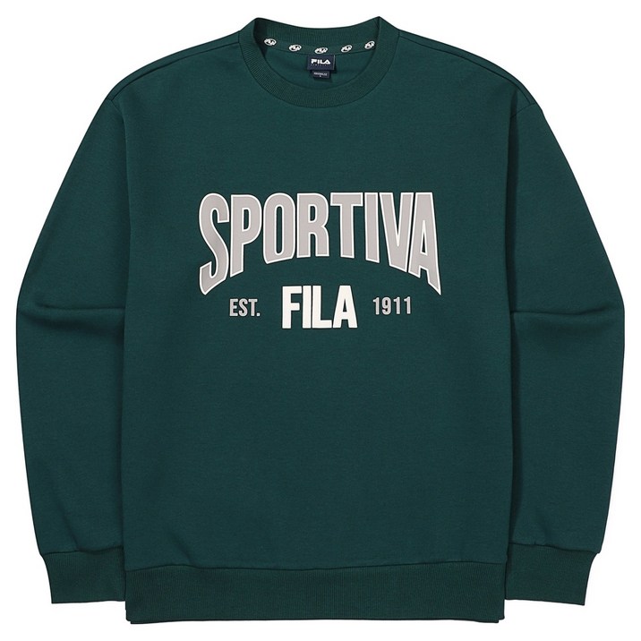 휠라 남녀공용 그래픽 맨투맨 FS2POF3108X