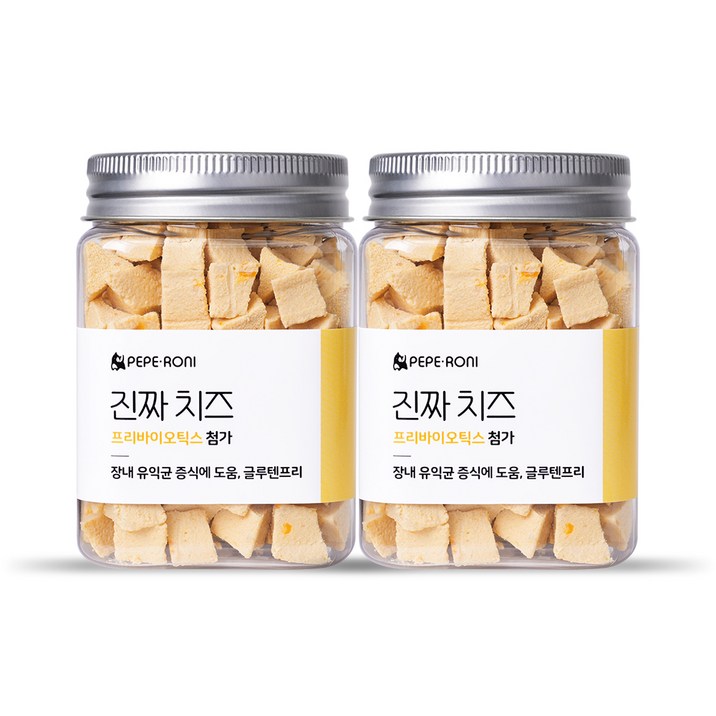 페페로니 강아지 프리바이오틱스 간식, 치즈, 180g, 2개