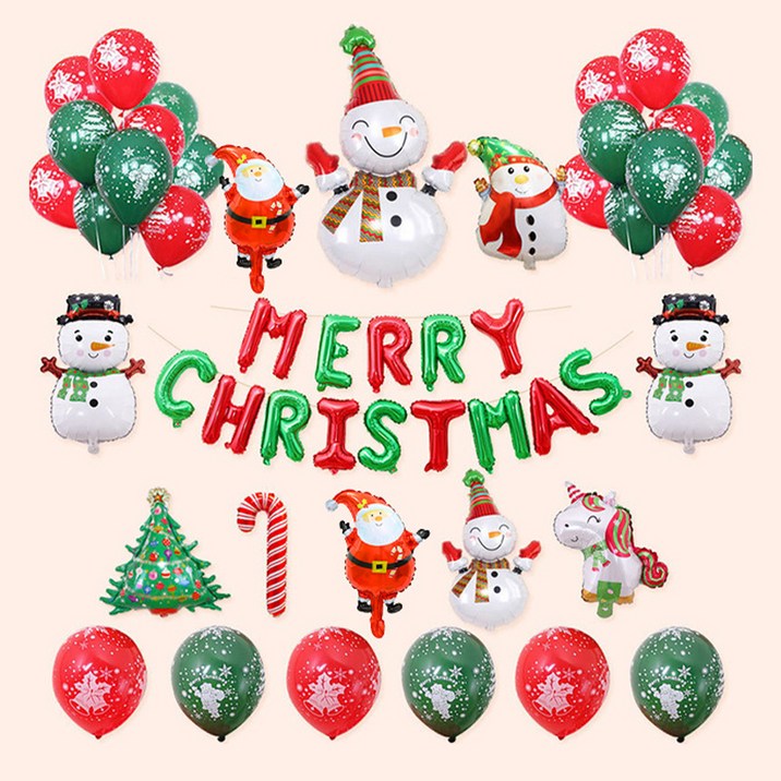 펜시픽 크리스마스 풍선 장식 세트