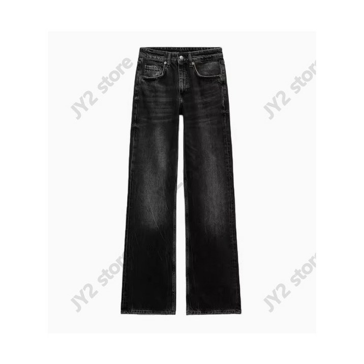 20Y6194 ZARA 여자신상 여름 데님팬츠 캐주얼 와이드핏 바지 6688034