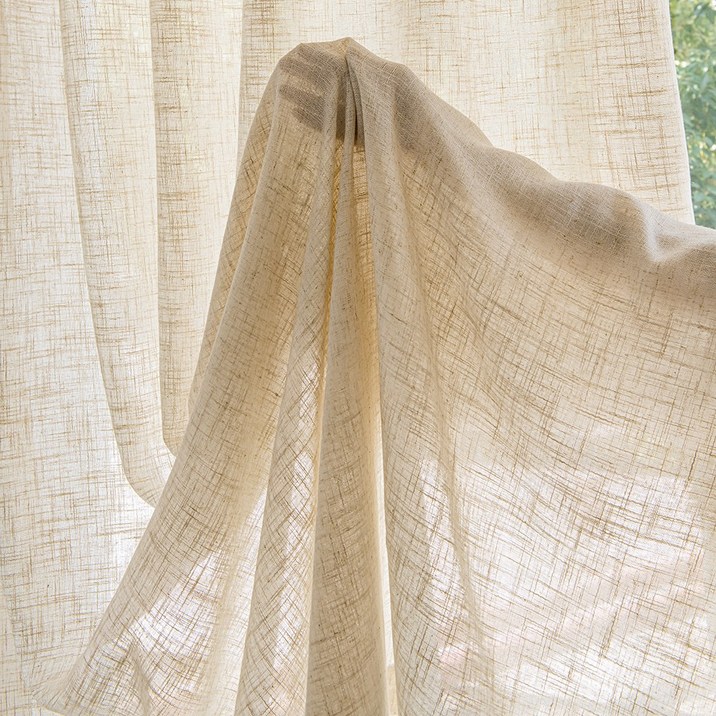 리넨 혼방 쉬폰 커튼