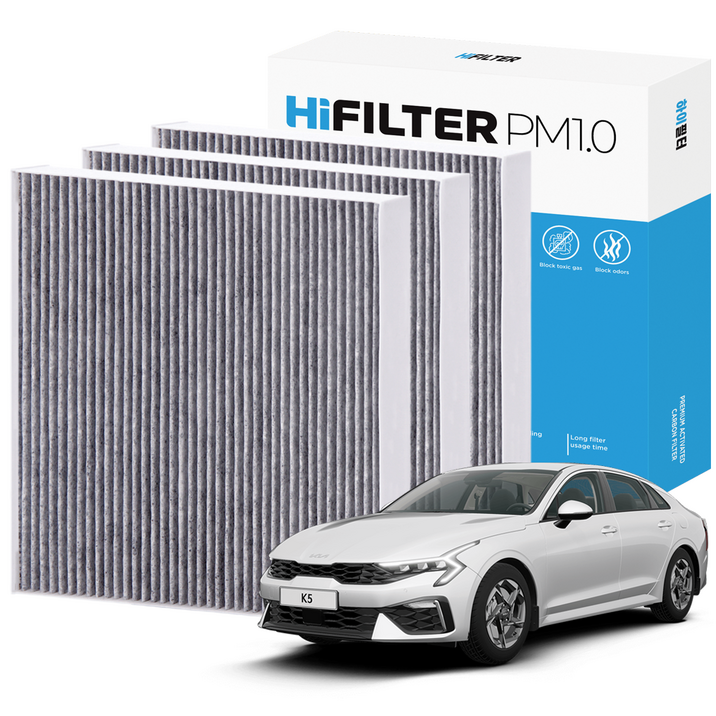 2+1 하이필터 PM1.0 활성탄 자동차 에어컨필터 기아