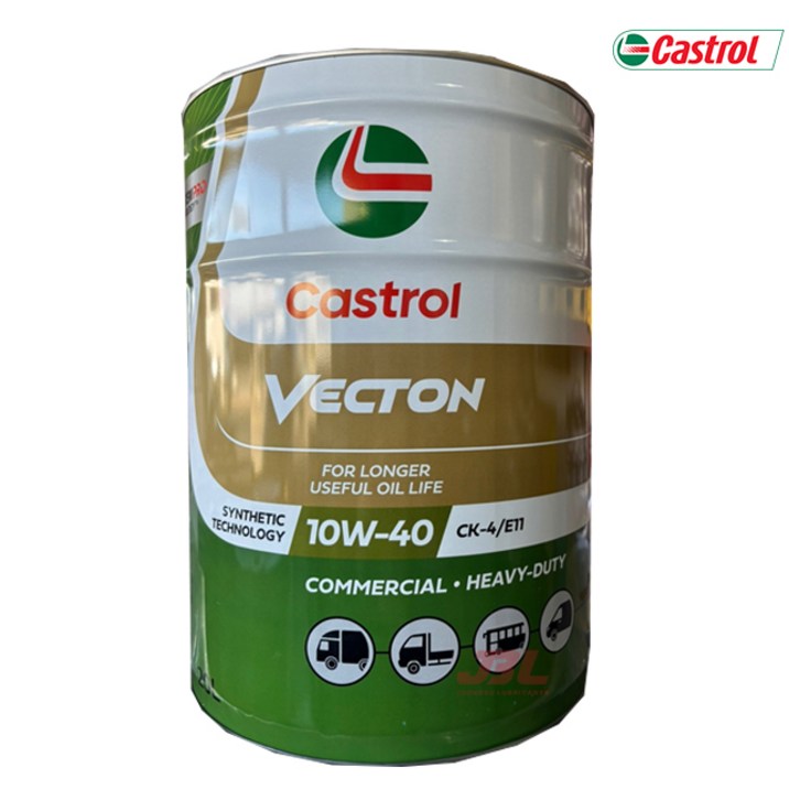 캐스트롤 VECTON 벡톤 백톤 10W40 20L CK-4, E9 고성능 합성 엔진오일, 1개, 20L