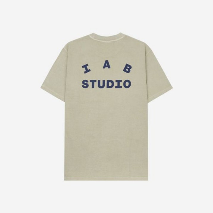 IAB Studio 아이앱 스튜디오 반팔티 남자 여자 상의 피그먼트 티셔츠 오트밀 Pigment T-Shirt Oatmeal