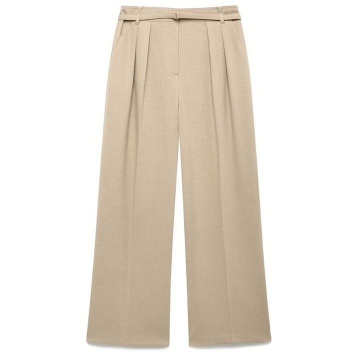 나이스클랍 투턱 벨티드 와이드 팬츠 N251MWP116D 329310