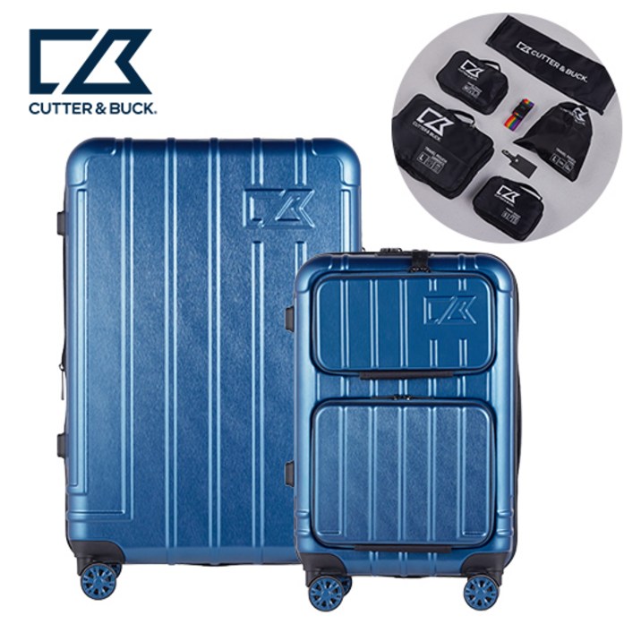 [3년AS] 커터앤벅 여행용 캐리어 2종세트 100% 폴리카보네이트 기내용 20인치+화물용 26인치 +8종사은품