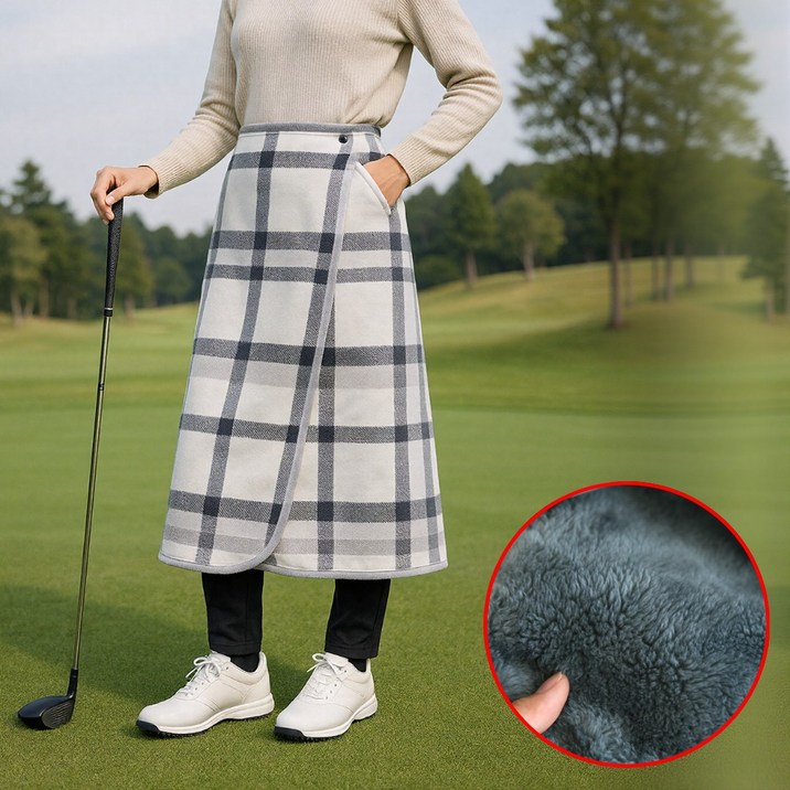 모리포켓 똑딱이 골프담요 스커트 방한치마담요 무릎담요 겨울극세사