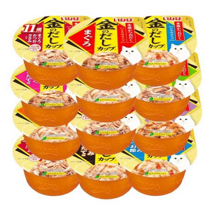 이나바 금빛육수 컵캔, 닭가슴살치어(IMC-145), 70g, 12개