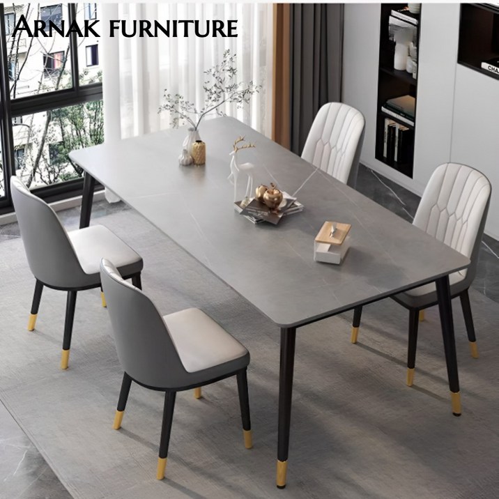 아르나크 세라믹 4인용 식탁 테이블 모던 북유럽 대리석 인테리어, 어반 그레이