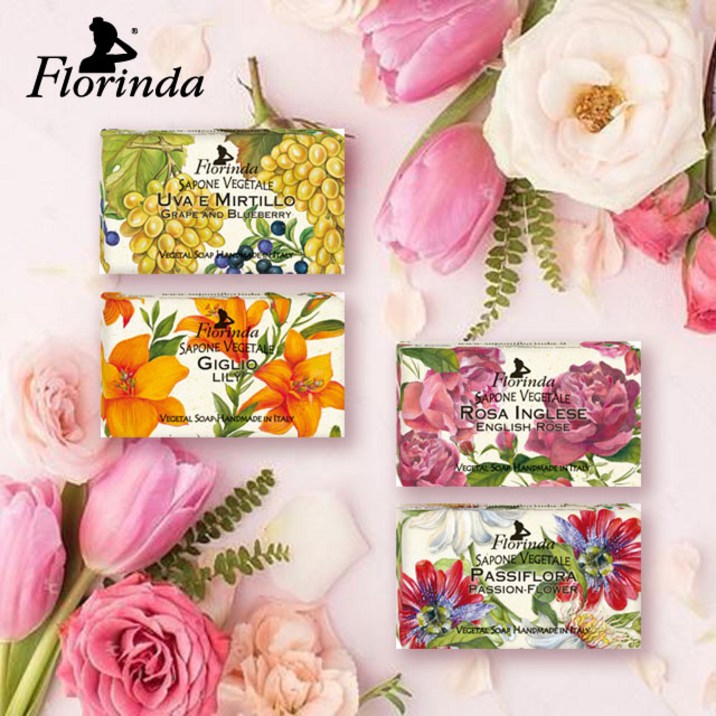 이태리 플로린다 식물성 천연 향수비누 4종 선물세트 택 1_답례품 어버이날 스승의날 단체선물