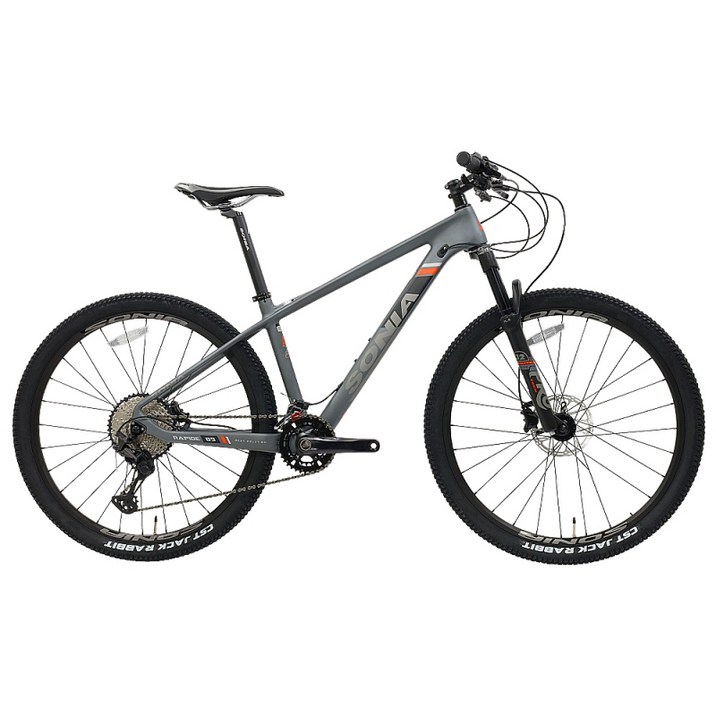 소니아 라피드89 2022 시마노XT 카본MTB 자전거 27.5인치 조립별도, 그레이오렌지/미조립