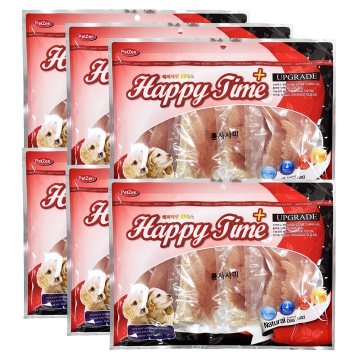 해피타임 통사사미 1세트(6ea), 6개, 400g, 통+닭고기