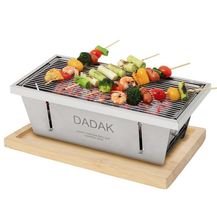 캠핑몽 다닥 바베큐그릴 접이식 휴대용 테이블 숯불 캠핑 야외 장작 불멍 3초 간편 스텐