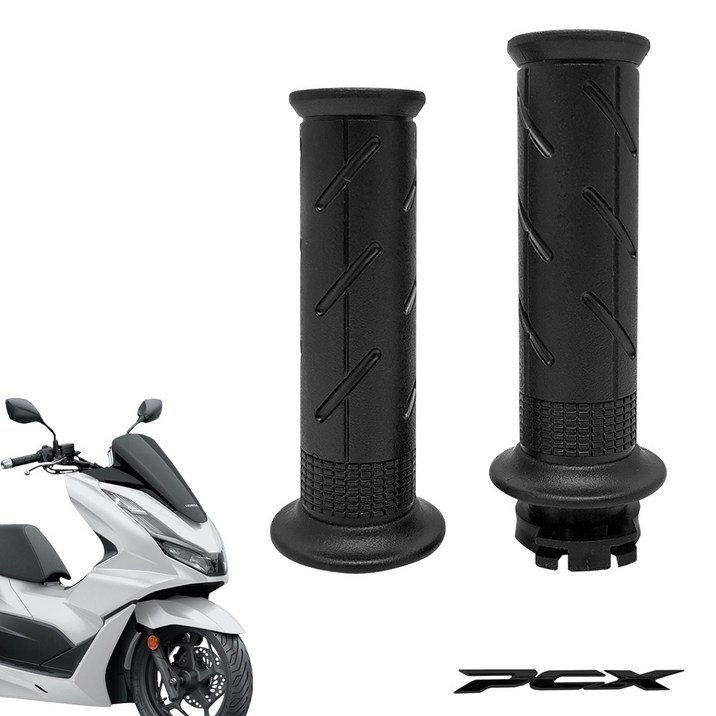 MOXI 혼다 PCX125 21년2024년 전용 순정형 핸들그립 손잡이, 1세트, 블랙