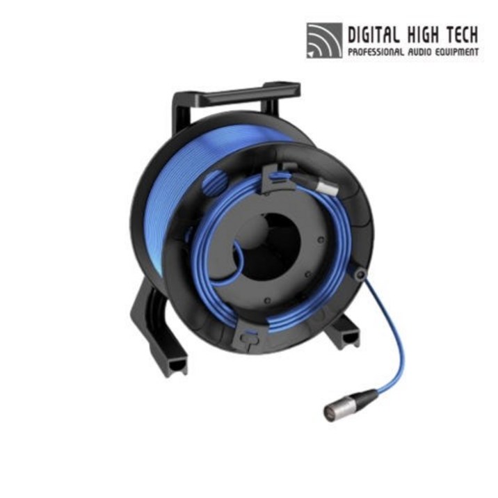록스톤 CAT5e 오디오 랜케이블 + 케이블릴 무대 방송 행사용 50M 완제품 세트 DC5EEL50, 1개