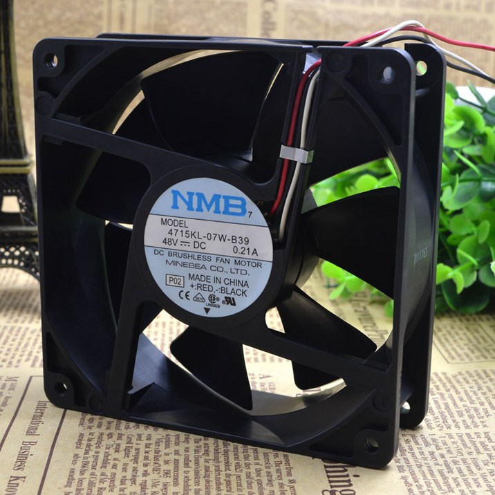 용NMB-MAT 4715KL-07W-B39 48V 0.21A 12038 12CM 서버 팬