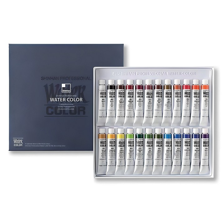 신한화구 전문가용 수채화물감 세트
