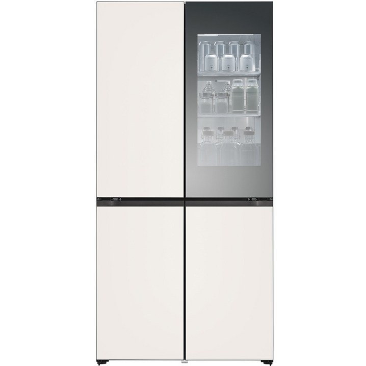 색상선택형 LG전자 오브제 노크온 빌트인타입 4도어 양문형 냉장고 방문설치