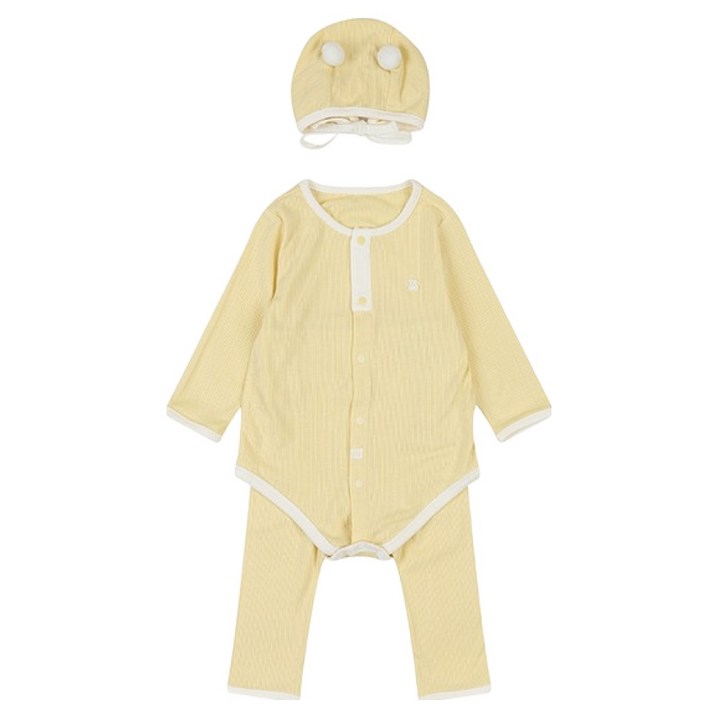 아가방 신생아용 선물용 찰랑 바디수트  모자  포장 세트  쇼핑백