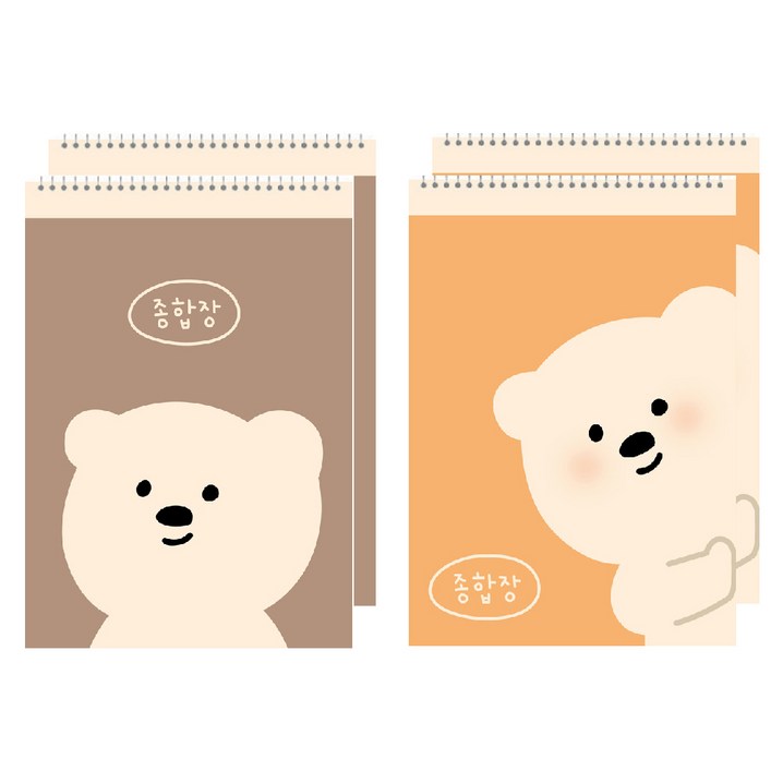 아트모아 곰 종합장 50p, 랜덤 발송, 4개 아트모아 곰 종합장 50p, 랜덤 발송, 4개
