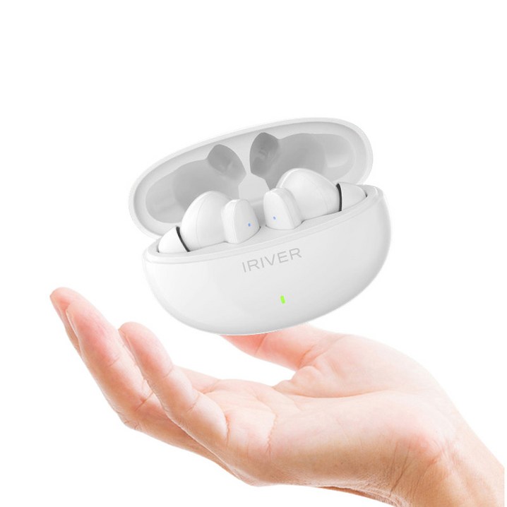 아이리버 2024신상 G09 블루투스 무선 이어폰 초경량 Bluetooth v5.3, G09화이트