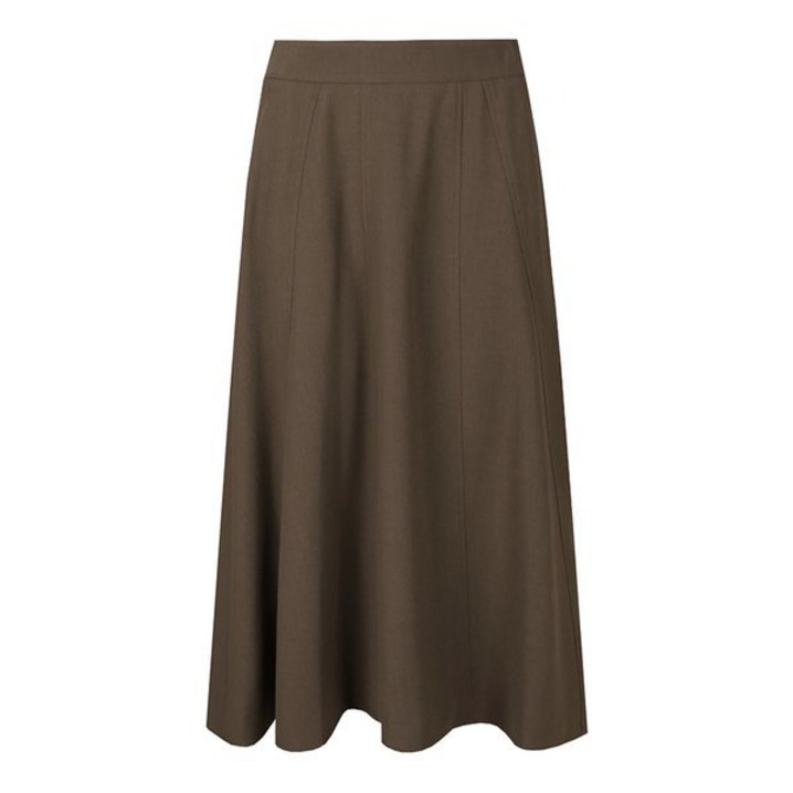 베스띠벨리 23FW 핀턱 플레어 미디 스커트 BHS2313KH