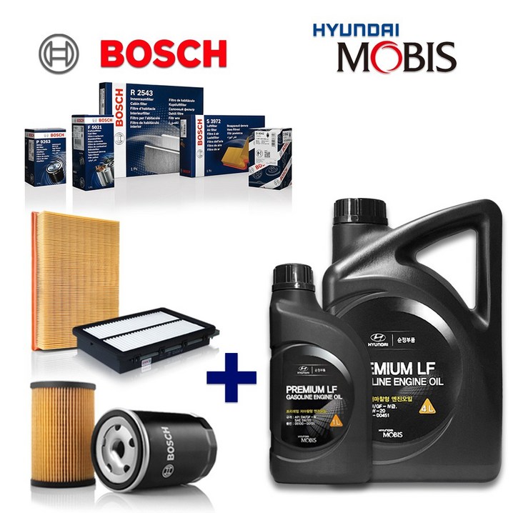 그랜저 IG 2.4 가솔린 보쉬필터순정오일 세트