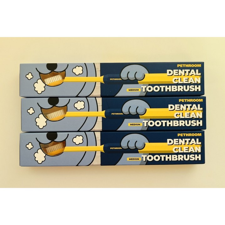 페스룸 반려동물 프리미엄 항균 초극세사모 덴탈 클린 칫솔 M