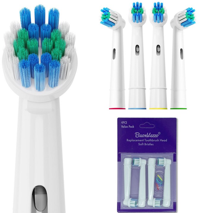 오랄비 호환 전동칫솔모 리필 4p, 1개 오랄비 호환 전동칫솔모 리필 4p, 1개