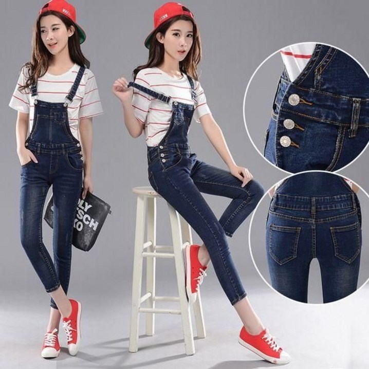 C.ONLIE SHOP여성 멜빵 청바지 데님 점프수트 스키니진 스판 sat21 바지 조거팬츠 슬랙스 여자와이드팬츠