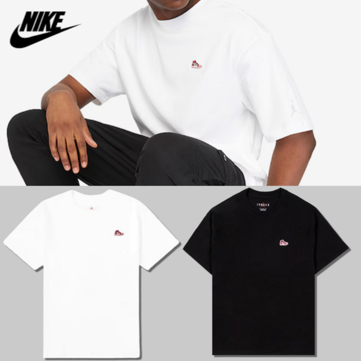 당일발송 나이키 NIKE 에어 조던 스니커즈 반팔 티셔츠 JORDAN 오버핏 여름 커플 반팔티 스포네틱 양말